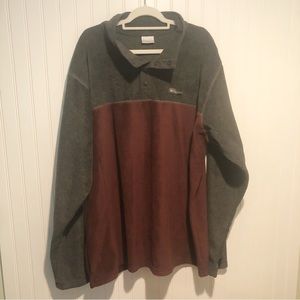 Columbia Snap Button Fleece Sweat Shirt